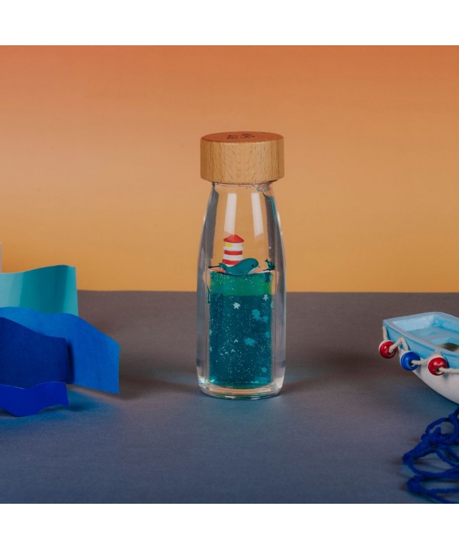 Petit Boum -  Move - Bouteille sensorielle Baleine et phare