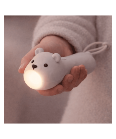Lampe torche en silicone - Ours