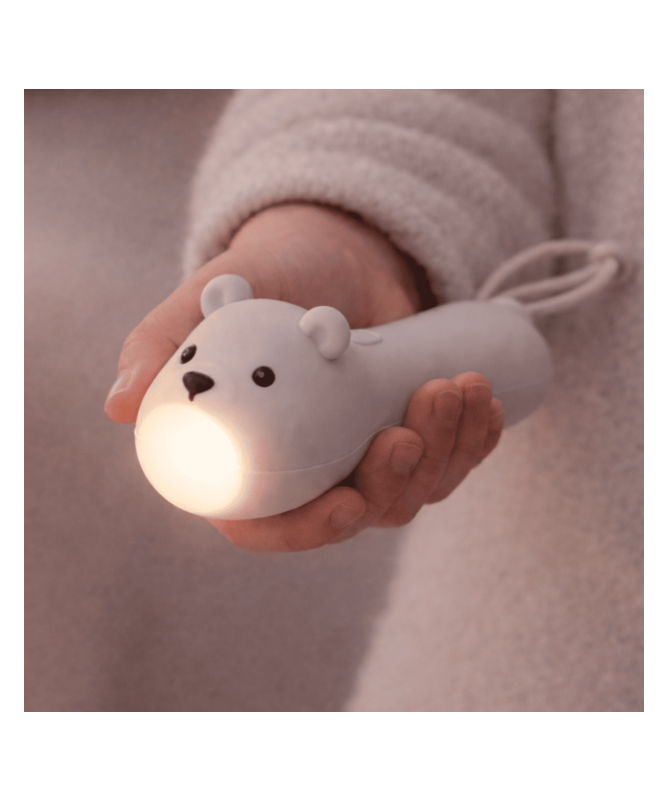 Lampe torche en silicone - Ours