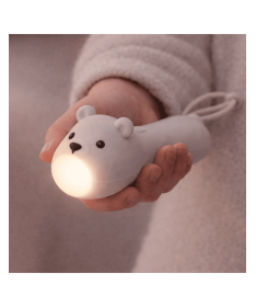 Lampe torche en silicone - Ours
