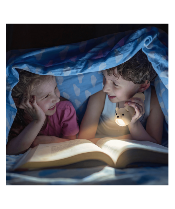 Lampe torche en silicone - Ours