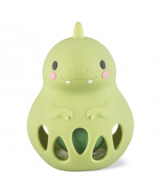 Hochet - Dino - Anneau De Dentition En Silicone Dino