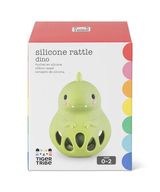 Hochet - Dino - Anneau De Dentition En Silicone Dino