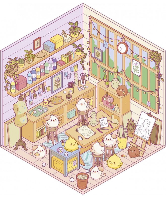 Cosy stickers - Lovely home