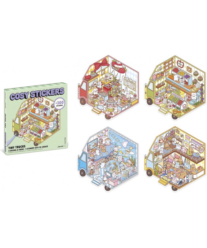 Cosy stickers - Tiny trucks