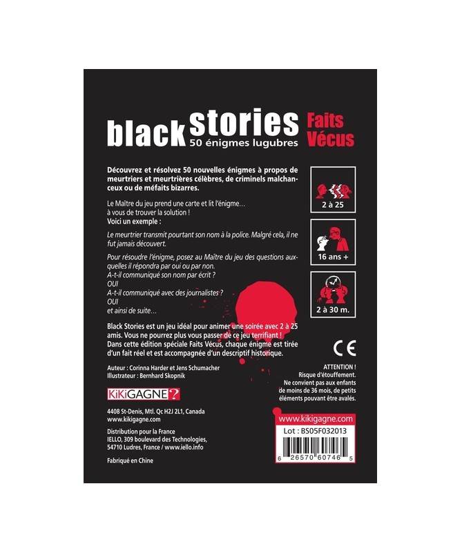 Black Stories - Faits vécu