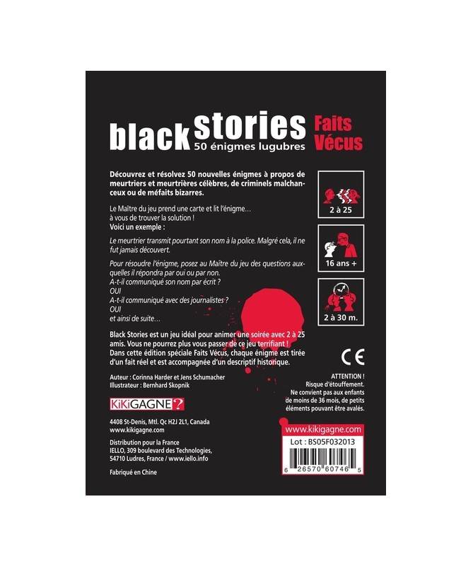 Black Stories - Faits vécu Black Stories - Faits vécu