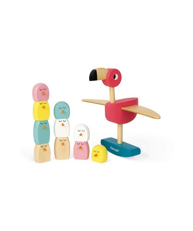 JEU D'EQUILIBRE - FLAMANT ROSE - ZIGOLOS JEU D'EQUILIBRE - FLAMANT ROSE - ZIGOLOS