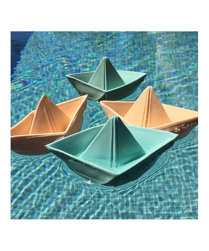 Jouet de bain Bateau Origami Menthe Jouet de bain Bateau Origami Menthe