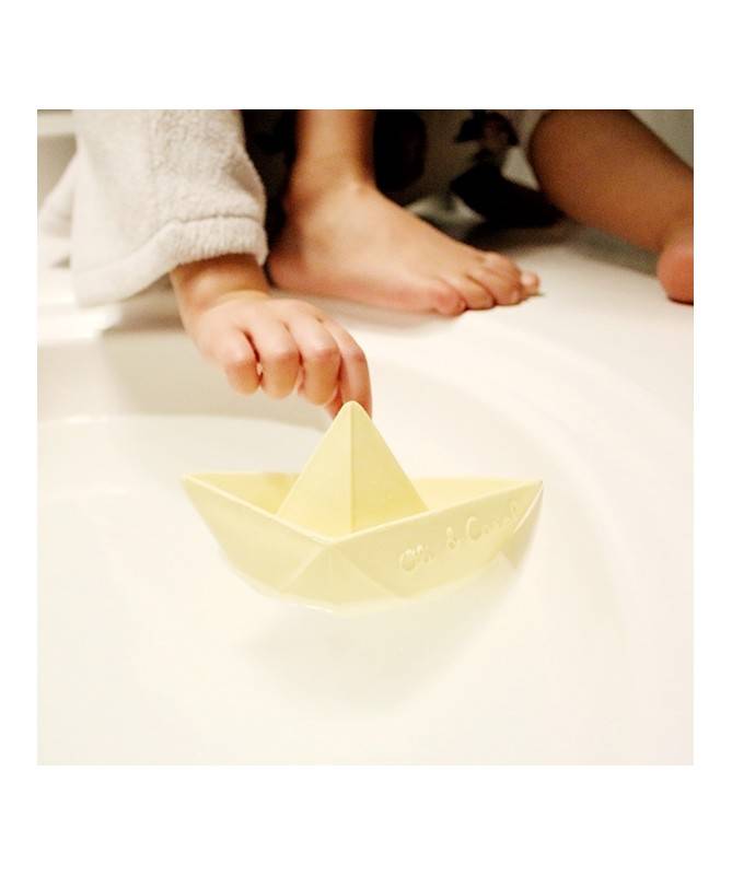 Jouet de bain Bateau Origami Vanille Jouet de bain Bateau Origami Vanille