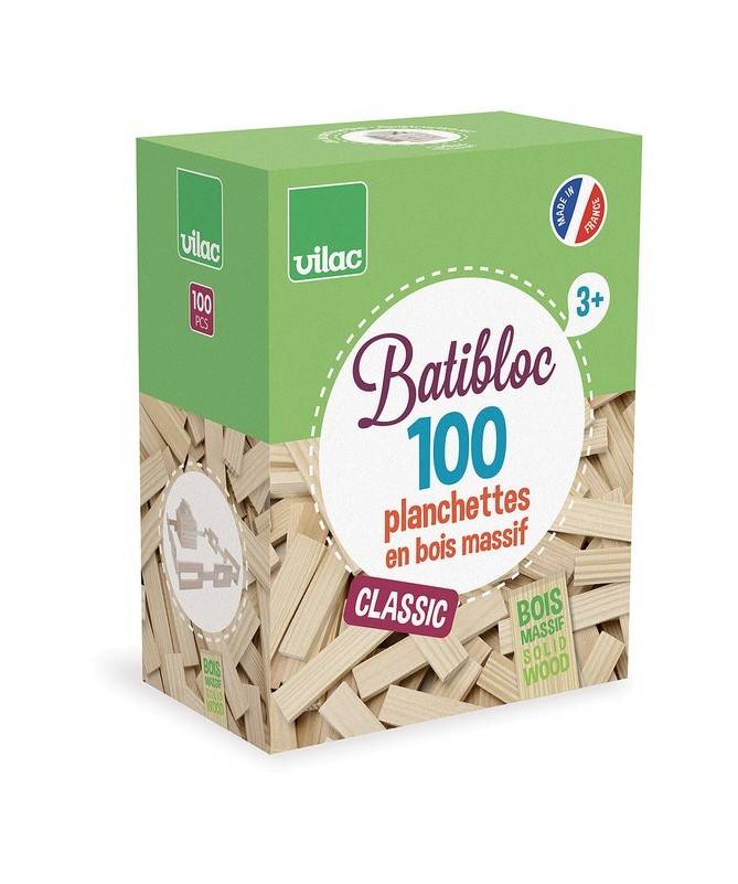 Batibloc classic - 100 planchettes en bois Batibloc classic - 100 planchettes en bois