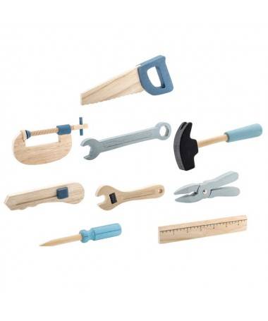 Set outils en bois - 9 jouets en bois