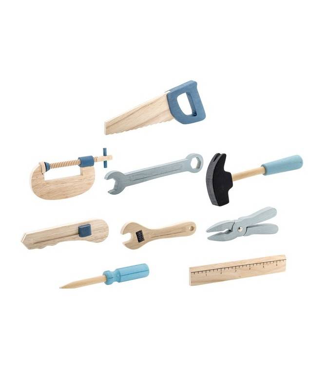 Set outils en bois - 9 jouets en bois Set outils en bois - 9 jouets en bois