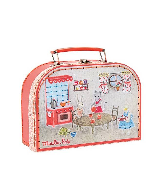 Valise Dinette à pois – La Grande Famille Valise Dinette à pois – La Grande Famille