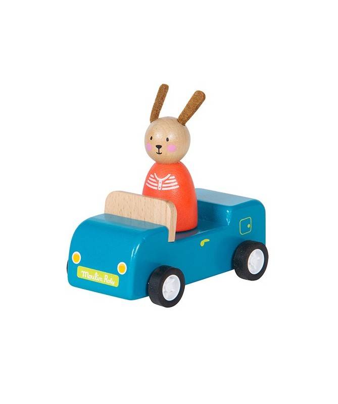 Voiture bleue en bois – La Grande Famille Voiture bleue en bois – La Grande Famille