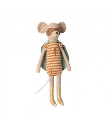 Doudou Super Héroïne Souris fille