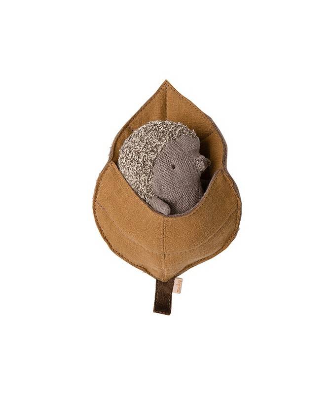 Peluche bébé hérisson feuille Peluche bébé hérisson feuille