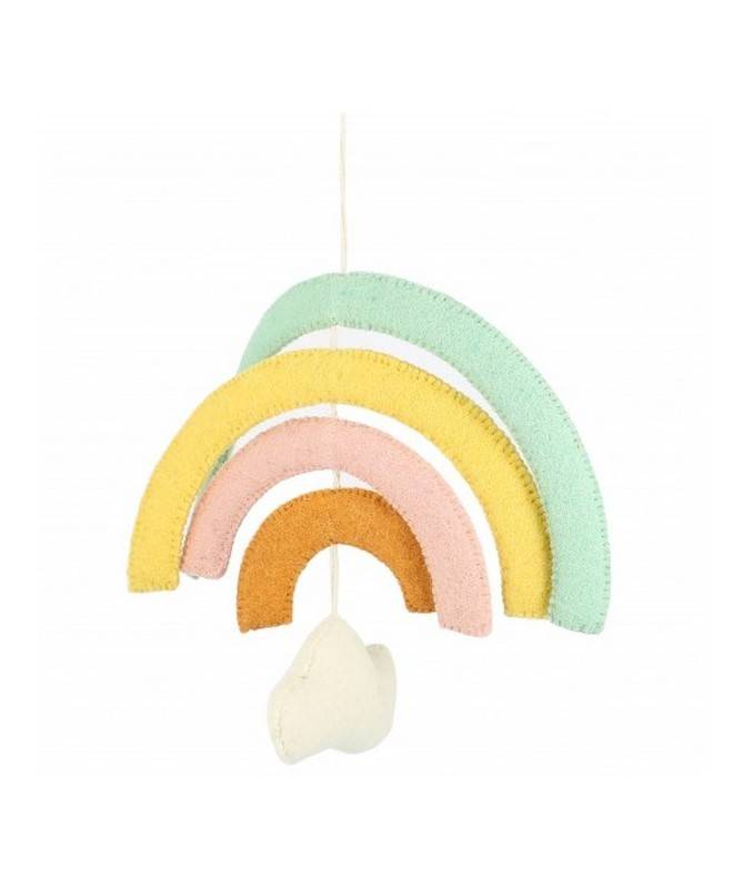 Mobile Arc En Ciel Pastel En Feutre Decoration Ludique Baraka Jeux