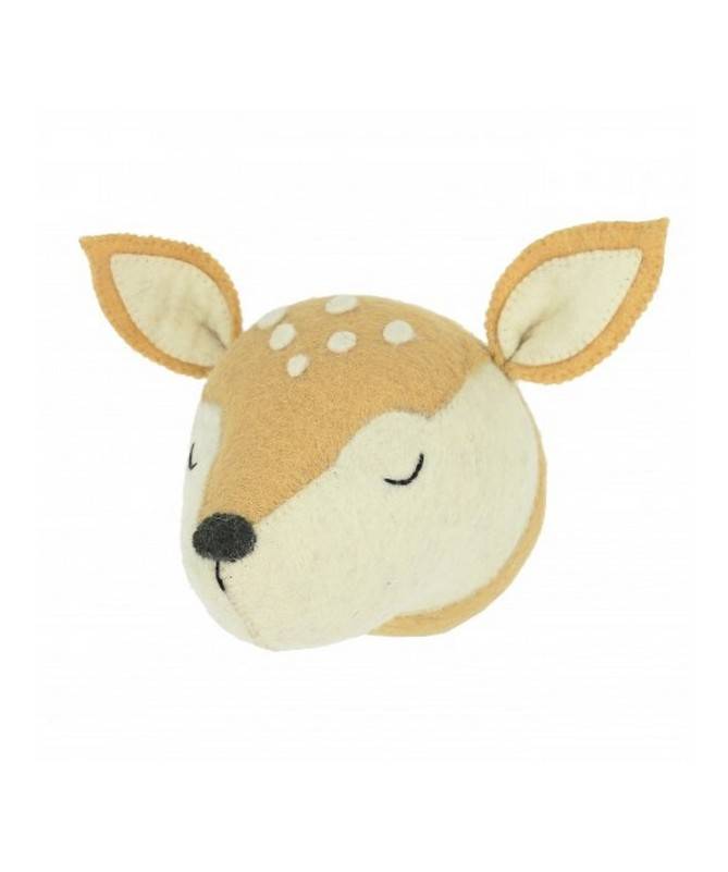 Trophée mini tête de biche endormie Fiona Walker Trophée mini tête de biche endormie Fiona Walker