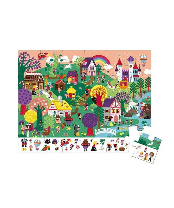PUZZLE D'OBSERVATION - LES CONTES 24 PCS PUZZLE D'OBSERVATION - LES CONTES 24 PCS