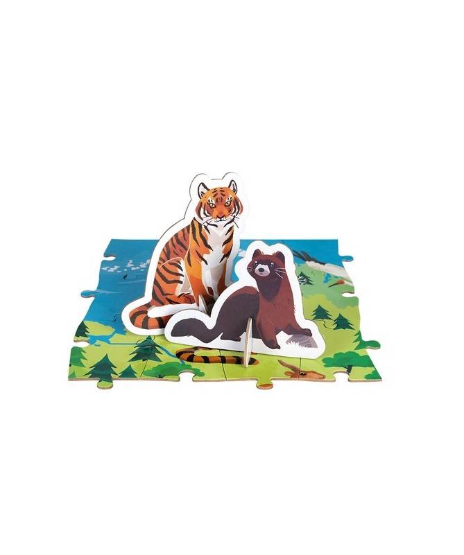 PUZZLE EDUCATIF- LES ANIMAUX MENACES - 200 PCS PUZZLE EDUCATIF- LES ANIMAUX MENACES - 200 PCS