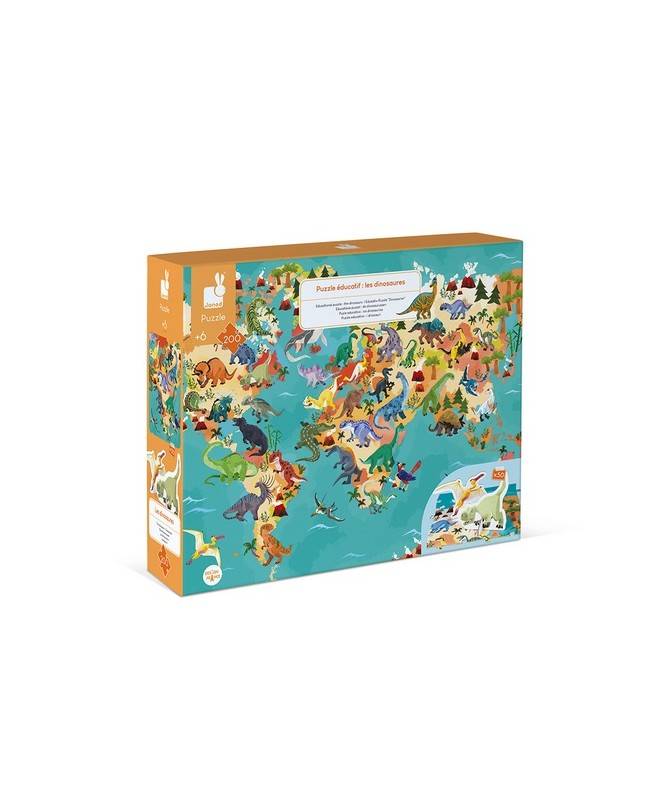 PUZZLE EDUCATIF- LES DINOSAURES - 200 PCS