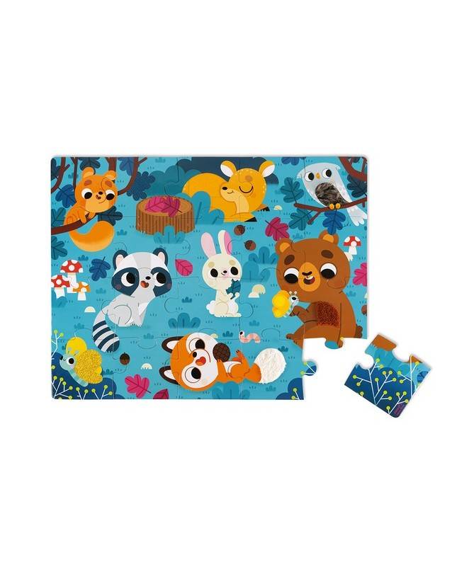 PUZZLE TACTILE 'LES ANIMAUX DE LA FORÊT' - 20 PCS PUZZLE TACTILE 'LES ANIMAUX DE LA FORÊT' - 20 PCS
