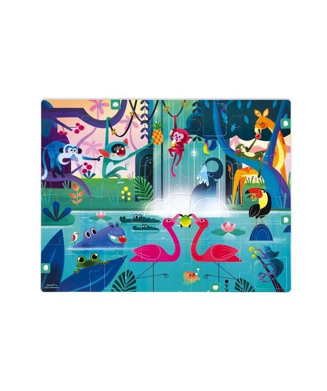 PUZZLE SURPRISE - "FESTIN DANS LA JUNGLE" - 20 PCS PUZZLE SURPRISE - "FESTIN DANS LA JUNGLE" - 20 PCS