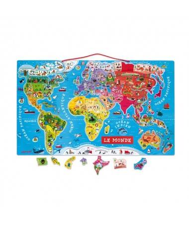 PUZZLE MONDE MAGNETIQUE VERSION FRANCAISE