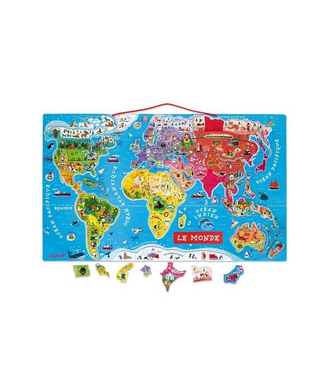 PUZZLE MONDE MAGNETIQUE VERSION FRANCAISE