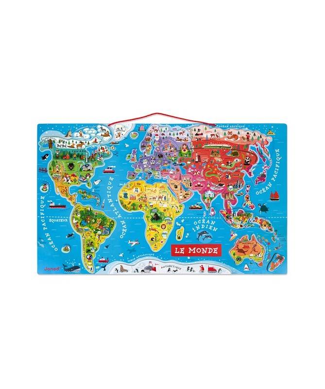 PUZZLE MONDE MAGNETIQUE VERSION FRANCAISE