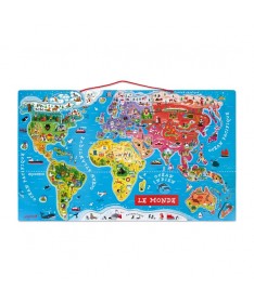 PUZZLE MONDE MAGNETIQUE VERSION FRANCAISE