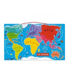 PUZZLE MONDE MAGNETIQUE VERSION FRANCAISE