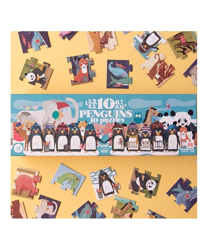10 Pingouins puzzle 10 Pingouins puzzle