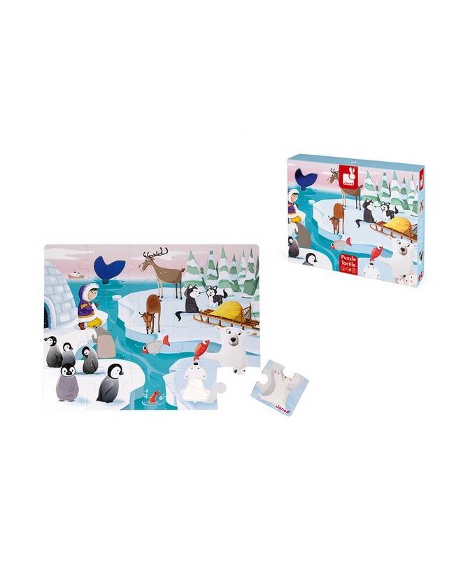 Puzzle tactile La vie sur la banquise Puzzle tactile La vie sur la banquise