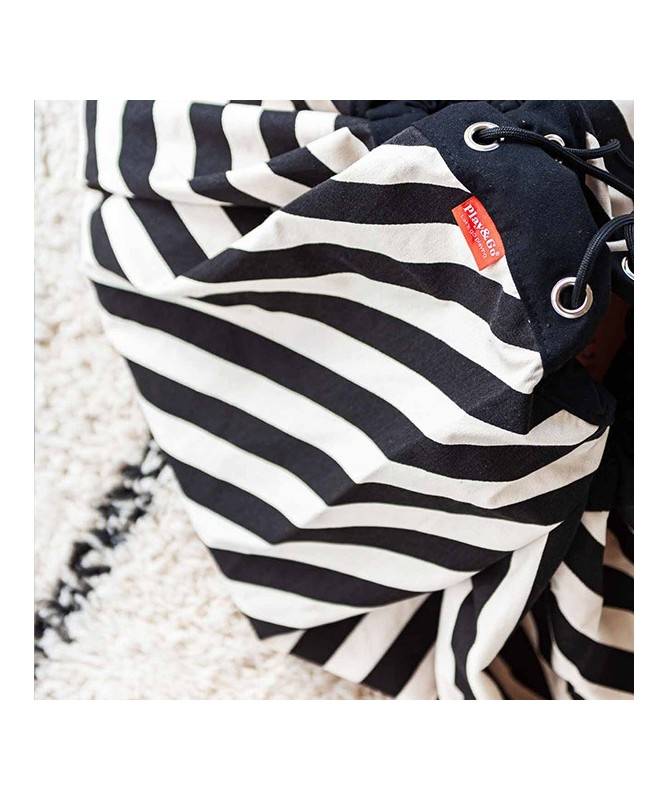 Tapis et sac de jeu Rayures noires Tapis et sac de jeu Rayures noires