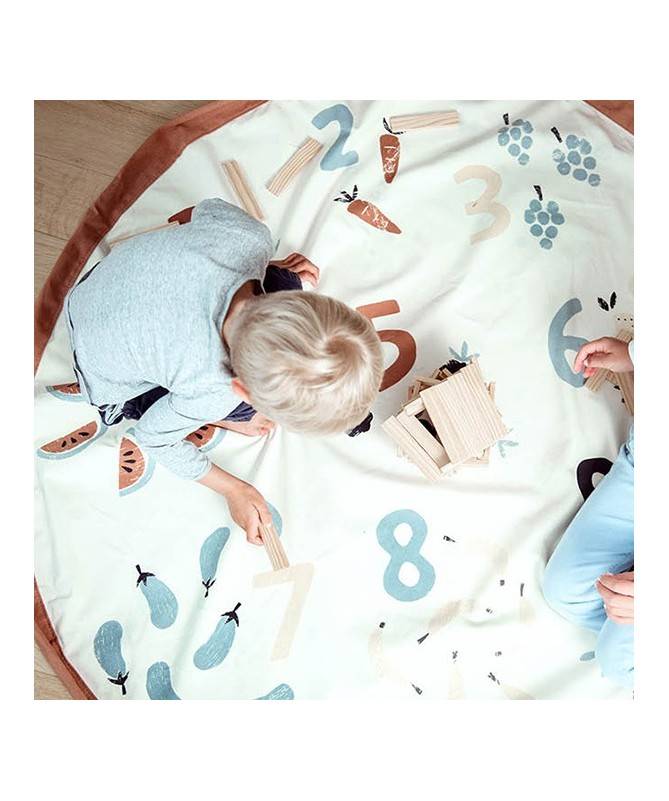 Tapis et sac de jeu Veggie Numbers Tapis et sac de jeu Veggie Numbers