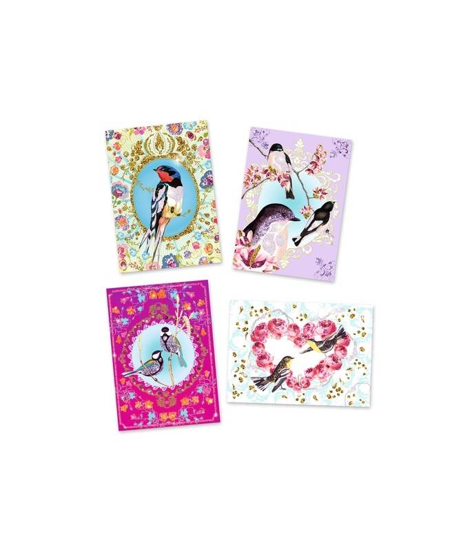 Tableaux paillettes - Oiseaux à paillettes Tableaux paillettes - Oiseaux à paillettes
