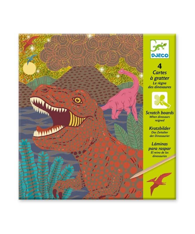 Cartes à gratter - Le règne des dinosaures