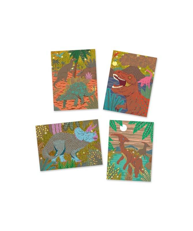 Cartes à gratter - Le règne des dinosaures