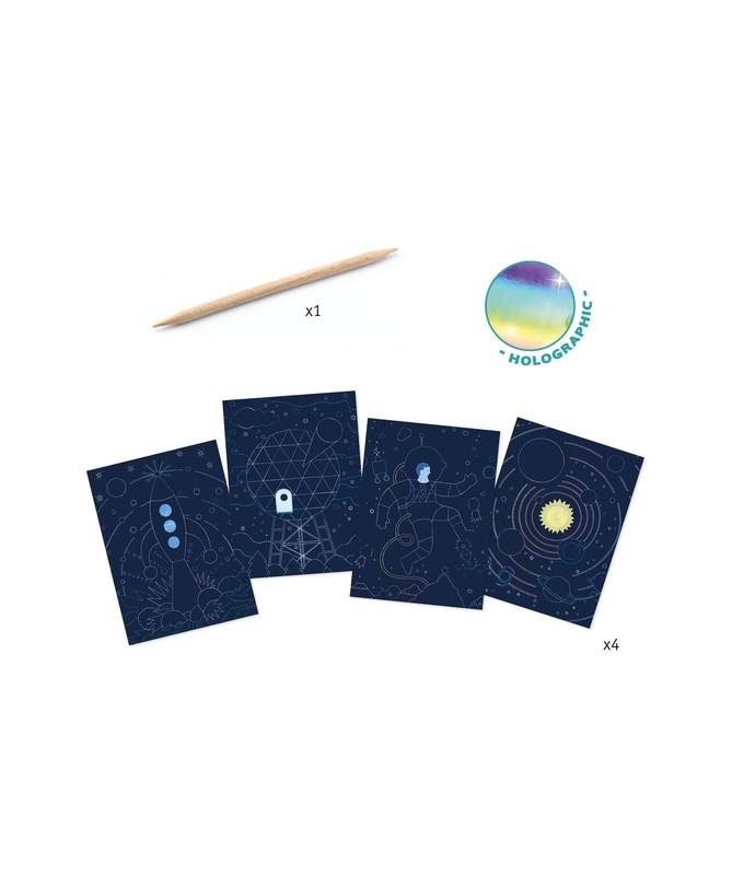Cartes à gratter - Mission cosmique Cartes à gratter - Mission cosmique