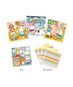 Créer avec des Stickers - Avec des gommettes rondes