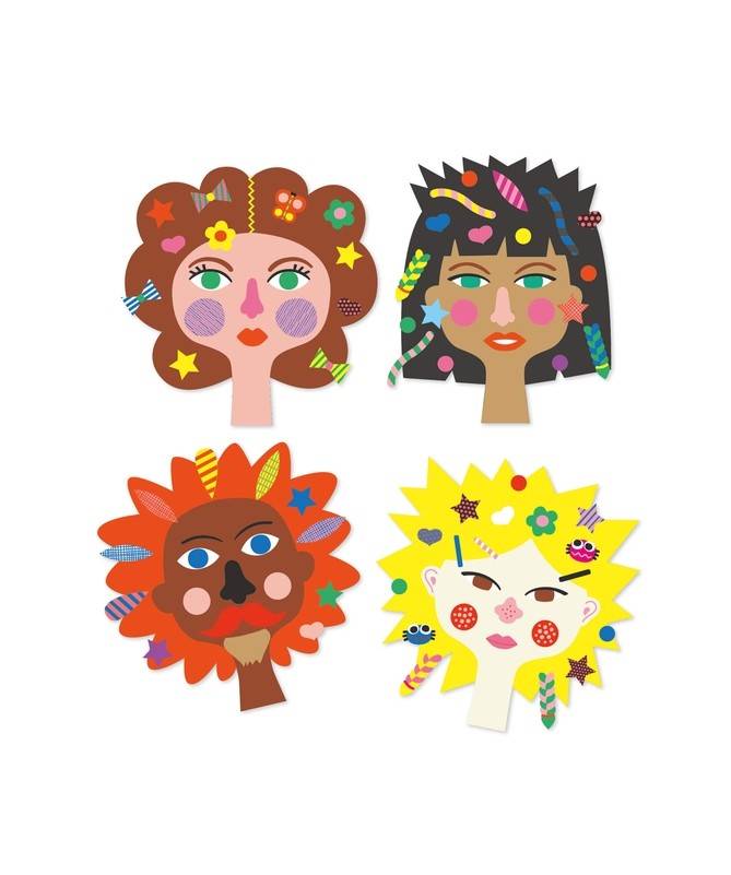 Créer avec des Stickers - Coiffeur Créer avec des Stickers - Coiffeur