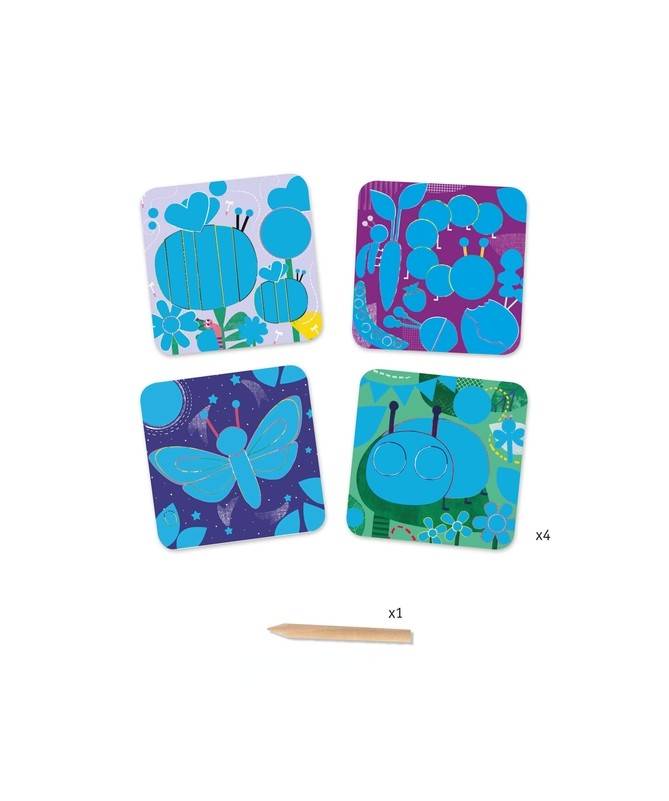 Cartes à gratter des petits - Toutes petites bêtes Cartes à gratter des petits - Toutes petites bêtes