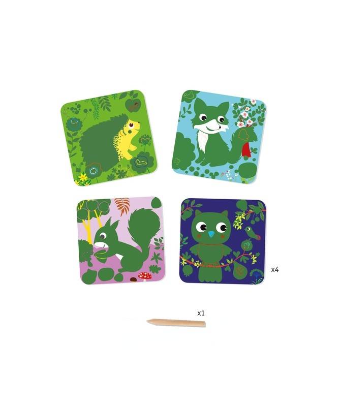 Cartes à gratter des petits - Petites bêtes Cartes à gratter des petits - Petites bêtes