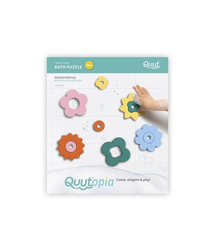 Quutopia - Puzzle de bain - Flower Power Quutopia - Puzzle de bain - Flower Power