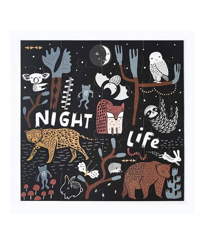 Puzzle de sol - Vie nocturne Puzzle de sol - Vie nocturne