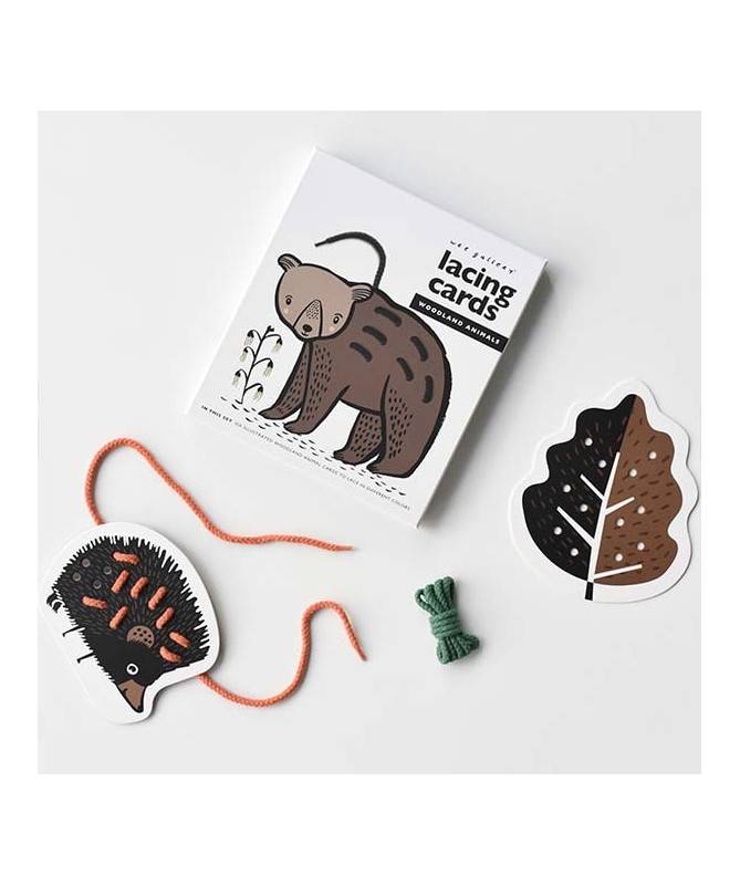Cartes à lacer - Animaux des bois Cartes à lacer - Animaux des bois