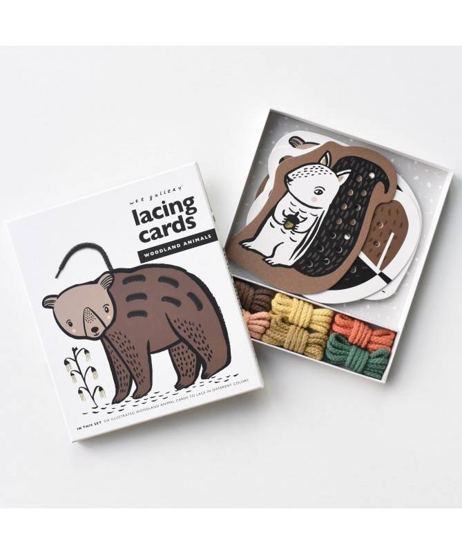 Cartes à lacer - Animaux des bois Cartes à lacer - Animaux des bois