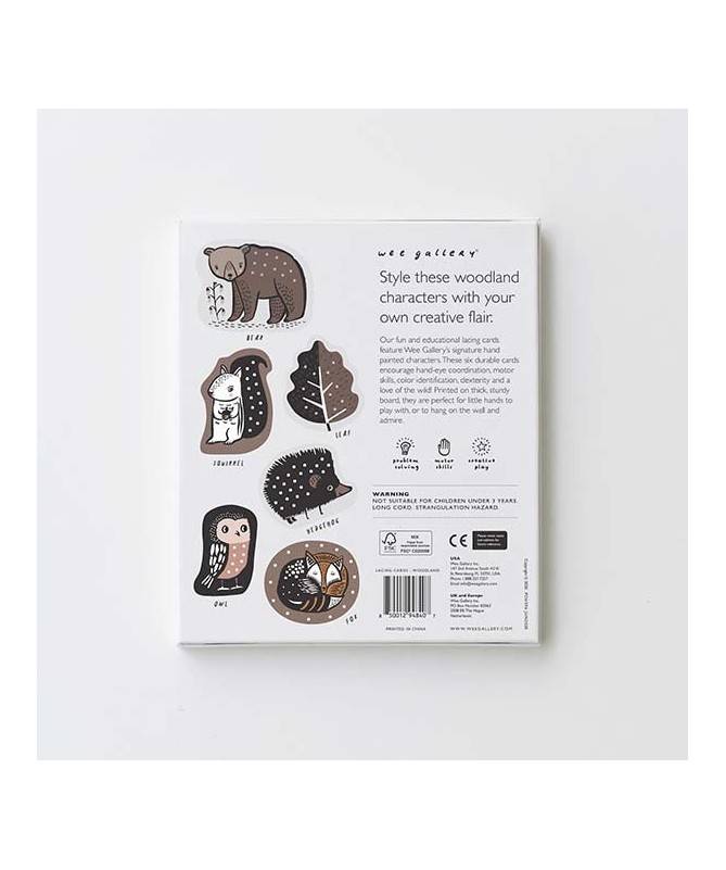 Cartes à lacer - Animaux des bois Cartes à lacer - Animaux des bois